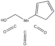 HYDROXYMETHYLCYCLOPENTADIENYLMANGANESETRICARBONYL Struktur