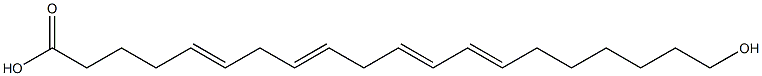 HYDROXY-5,8,11,13-ICOSATETRAENOICACID Struktur