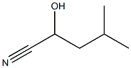 DL-ALPHA-HYDROXYISOCAPRONITRILE Struktur