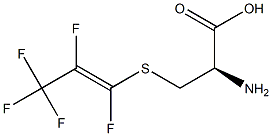 S-(1,2,3,3,3-PENTAFLUOROPROPEN-1-YL)-L-CYSTEINE Struktur