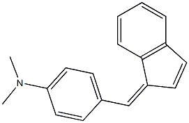 1-(4-DIMETHYLAMINOBENZAL)-INDENE Struktur