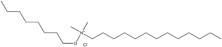 DODECYLDIMETHYLOCTYLOXYMETHYLAMMONIUMCHLORIDE Struktur