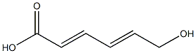 6-HYDROXY-TRANS,TRANS-2,4-HEXADIENOICACID Struktur