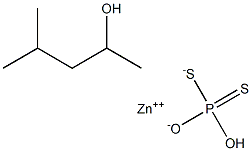 4-METHYL-2-PENTANOLHYDROGENPHOSPHORO-DITHIOATE,ZINCSALT Struktur