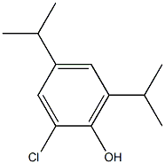 2-CHLORO-4,6-DIISOPROPYLPHENOL Struktur