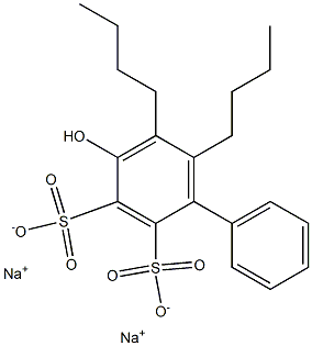 DISODIUMSALTOFDIBUTYLPHENYLPHENOLDISULPHONATE Struktur