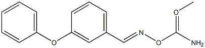 3-PHENOXYBENZALDEHYDE-O-METHYLCARBAMOYLOXIME Struktur