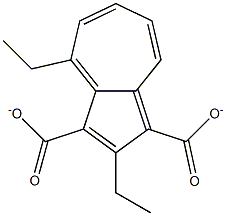 DIETHYLAZULENE-1,3-DICARBOXYLATE Struktur