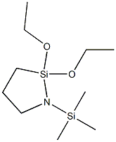 1,1-DIETHOXY-2-TRIMETHYLSILYL-1-SILA-2-AZACYCLOPENTANE Struktur