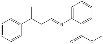 METHYL,2-(3-PHENYLBUTYLIDENE)AMINOBENZOATE Struktur