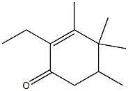 TETRAMETHYLETHYLCYCLOHEXENONE Struktur