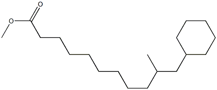 9-(CYCLOHEXYL-2-PROPYL)NONANOICACID,METHYLESTER Struktur