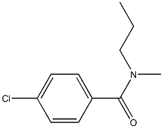 N-N-PROPYL-METHYL-PARA-CHLOROBENZAMIDE Struktur