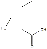 BETA-ETHYL-BETA-METHYL-GAMMA-HYDROXYBUTYRICACID Struktur