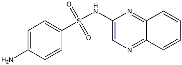 4-AMINO-N-2-QUINOXALINYLBENZENESULPHONAMIDE Struktur