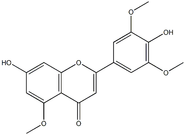 CHRYSIN-5-METHYLETHER Struktur