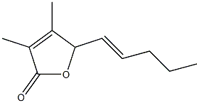 2,5-DIHYDRO-3,4-DIMETHYL-5-N-PENTENYL-2-FURANONE Struktur