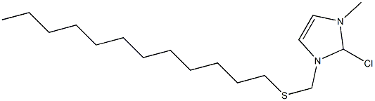 1-METHYL-3-DODECYLTHIOMETHYLIMIDAZOLECHLORIDE Struktur