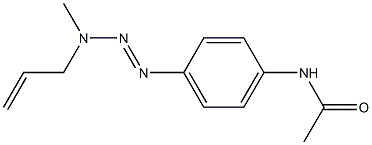 1-(4-ACETAMIDOPHENYL)-3-METHYL-3-ALLYLTRIAZENE Struktur