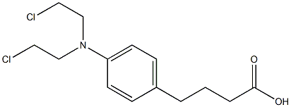 N,N-DI(2-CHLOROETHYL)-PARA-AMINOPHENYLBUTYRICACID Struktur