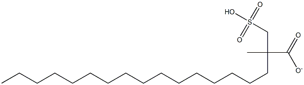 METHYL(2-SULFOMETHYL)OCTADECANOATE Struktur