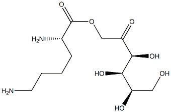 MONOFRUCTOSE-L-LYSINE Struktur