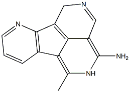 4-AMINO-6-METHYL-1H-2,5,10,10-TETRAAZAFLUORANTHENE Struktur