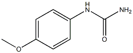 4-METHOXYLPHENYLUREA Struktur