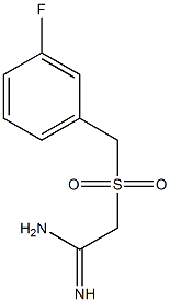 2-(3-FLUOROPHENYLMETHANESULPHONYL)ACETAMIDINE Struktur