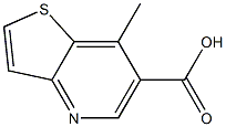 7-Methylthieno[3,2-b]pyridine-6-carboxylicacid Struktur