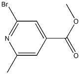 Methyl 2-Bromo-6-methylpyridine-4-carboxylate Struktur