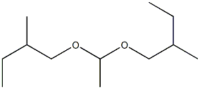 2-methyl-1-[1-(2-methylbutoxy)ethoxy]butane Struktur