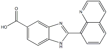 2-Quinolin-8-yl-1H-benzimidazole-5-carboxylic acid Struktur