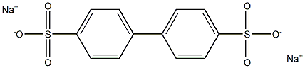 disodium 4-(4-sulfonatophenyl)benzenesulfonate Struktur