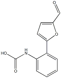 [2-(5-Formyl-furan-2-yl)-phenyl]-carbamic acid Struktur