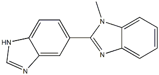 1-Methyl-1H,1'H-[2,5']bibenzoimidazolyl-5- Struktur