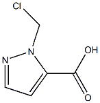 2-Chloromethyl-2H-pyrazole-3-carboxylic acid Struktur