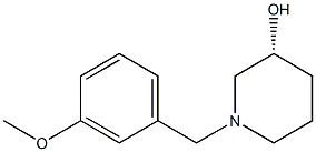 (3R)-1-(3-methoxybenzyl)piperidin-3-ol Struktur