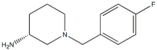 (3R)-1-(4-fluorobenzyl)piperidin-3-amine Struktur