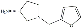 (3R)-1-(furan-2-ylmethyl)pyrrolidin-3-amine Struktur