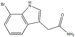 2-(7-bromo-1H-indol-3-yl)acetamide Struktur