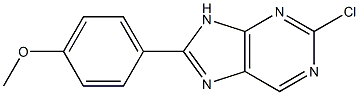 2-chloro-8-(4-methoxyphenyl)-9H-purine Struktur