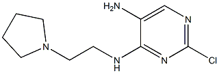 2-chloro-N4-(2-pyrrolidin-1-ylethyl)pyrimidine-4,5-diamine Struktur