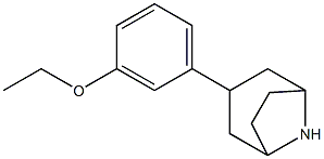 3-(3-ethoxyphenyl)-8-azabicyclo[3.2.1]octane Struktur