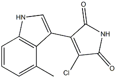 3-chloro-4-(4-methyl-1H-indol-3-yl)-1H-pyrrole-2,5-dione Struktur