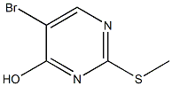 5-bromo-2-(methylsulfanyl)pyrimidin-4-ol Struktur