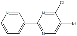 5-bromo-4-chloro-2-pyridin-3-ylpyrimidine Struktur