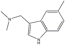 N,N-dimethyl-1-(5-methyl-1H-indol-3-yl)methanamine Struktur