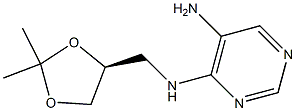 N4-{[(4S)-2,2-dimethyl-1,3-dioxolan-4-yl]methyl}pyrimidine-4,5-diamine Struktur