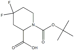 4,4-DIFLUORO-PIPERIDINE-1,2-DICARBOXYLIC ACID 1-TERT-BUTYL ESTER Struktur